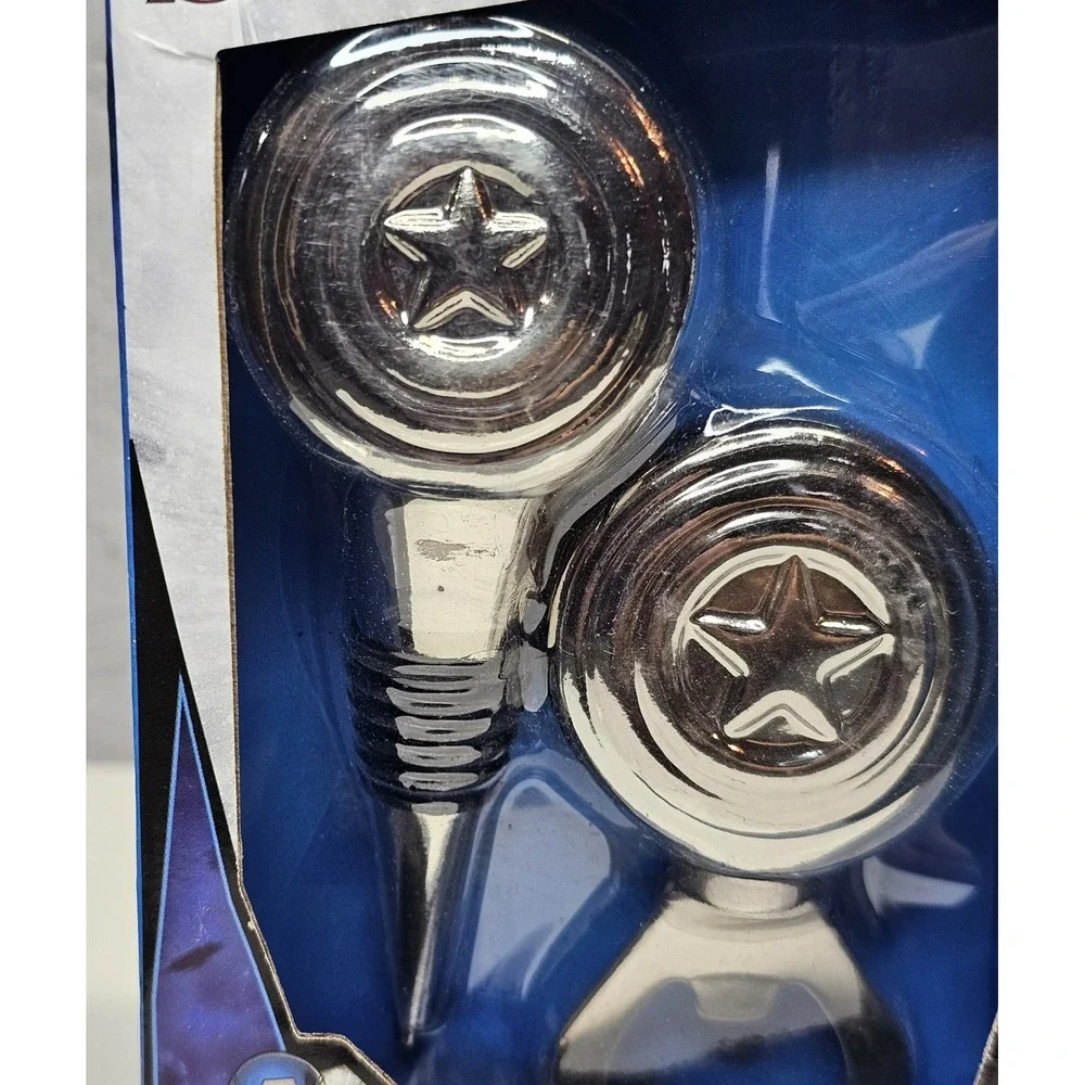 Marvel Avengers Captain America Bottle Opener/Bottle Stopper Set - NEW‎